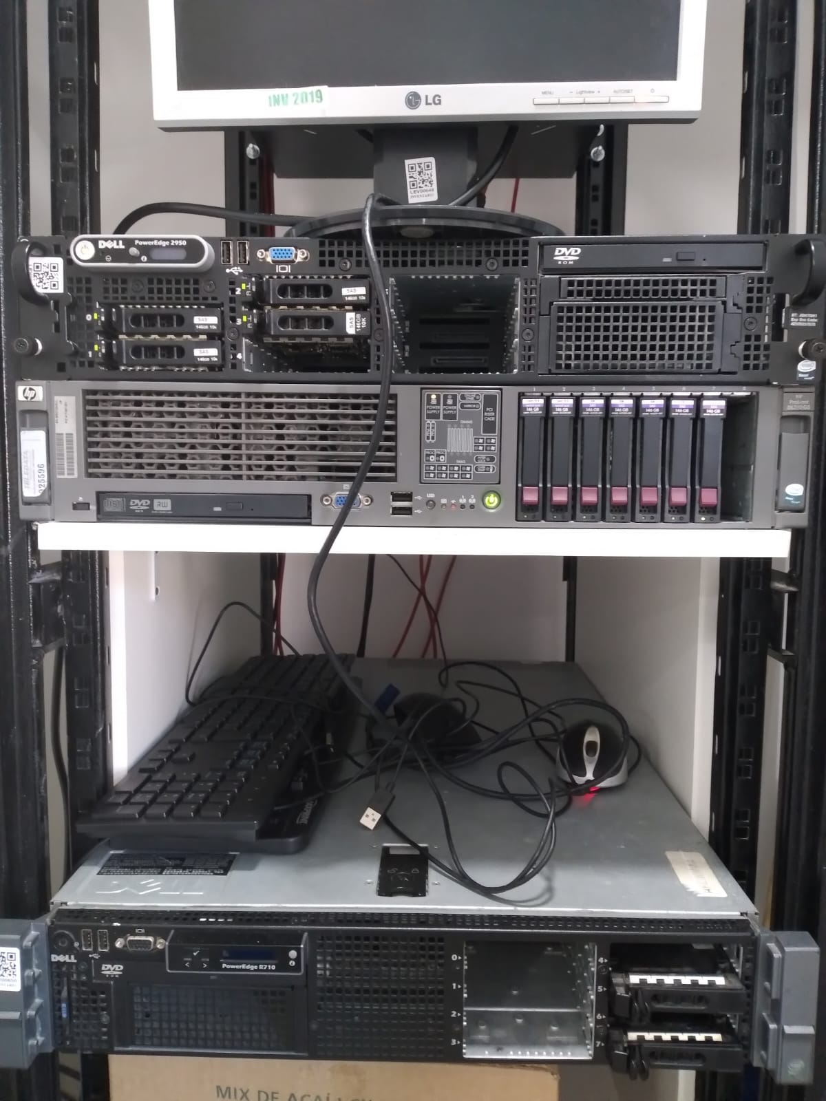 Equipamentos do acervo de trabalhos realizados. Registro de experiência com infraestrutura física.